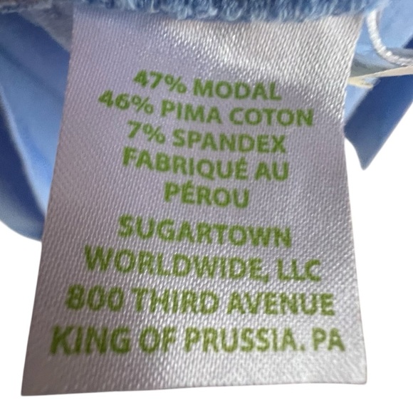 Lilly Pulitzer Finn Top Long Sleeve Cotton Blend Multi Sink or Swim SZ XL - Picture 7 of 9